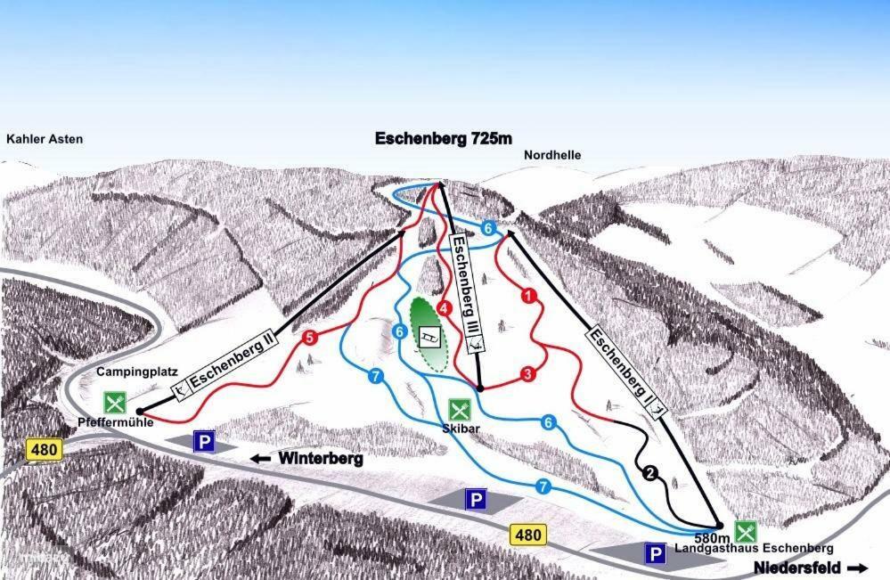 Gemuetlicher Ferienwohnung In Niedersfeld Bei Winterberg, Kostenloses Wlan Exterior photo